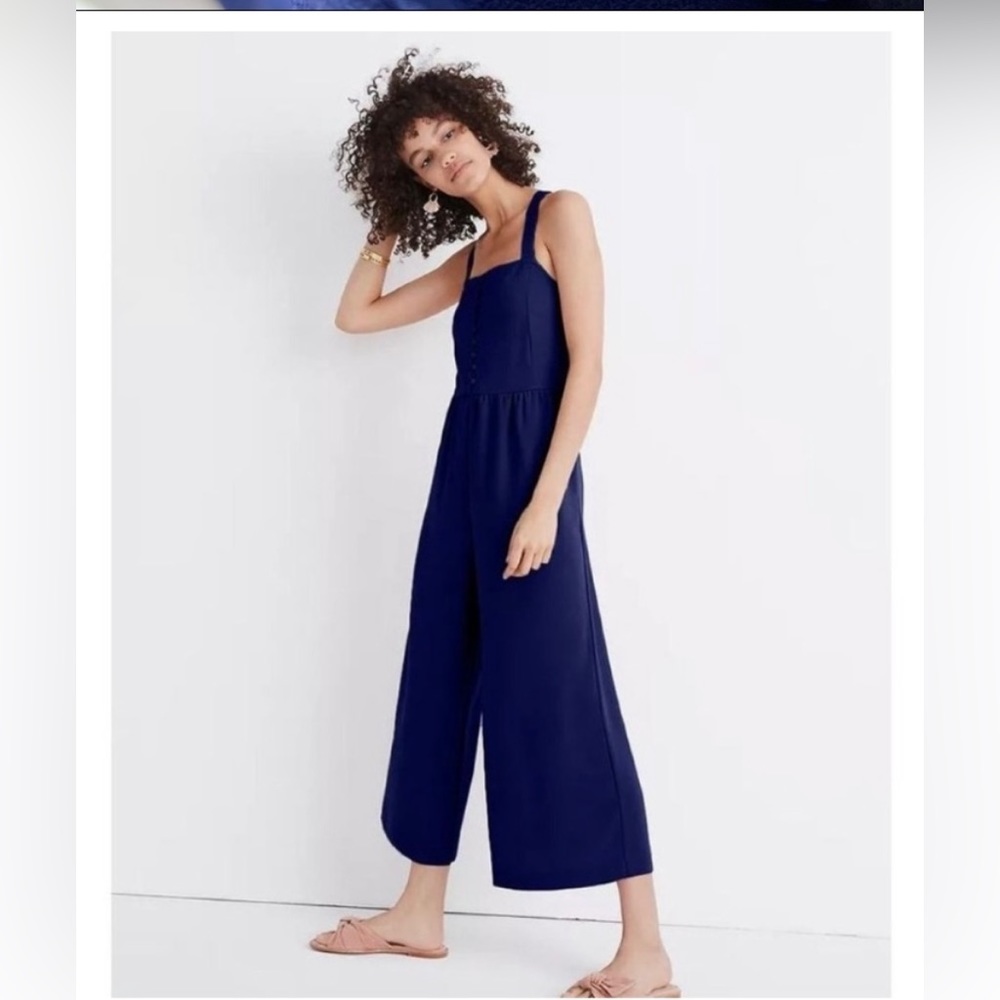 Madewell navy jumpsuit